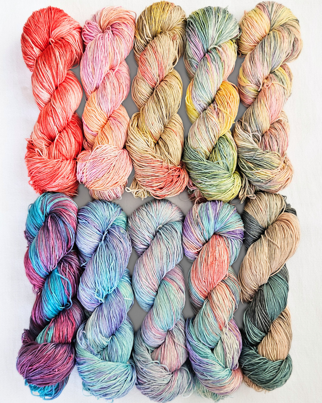 Aura - Hand Dyed Fingering Cotton