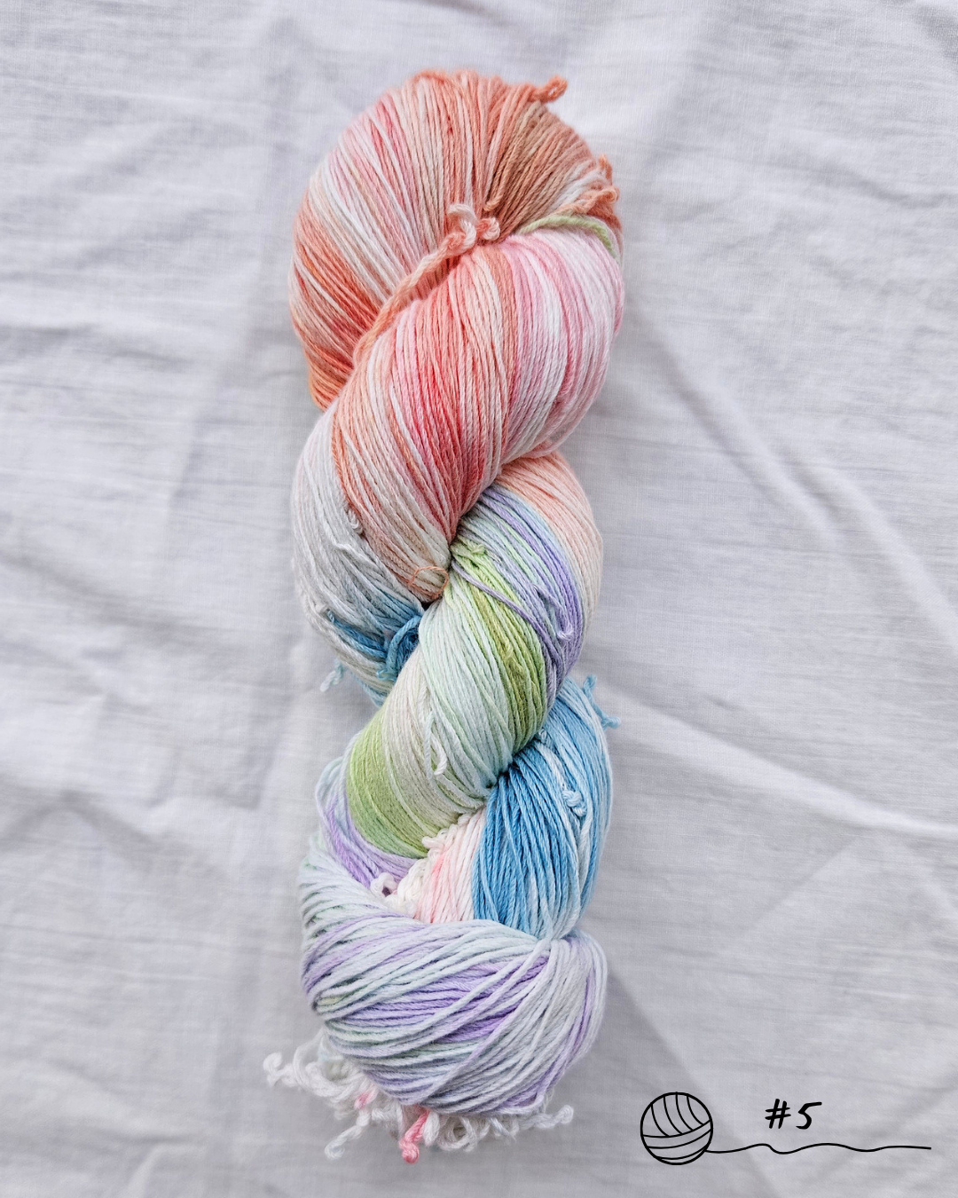 April - Hand Dyed Fingering Cotton