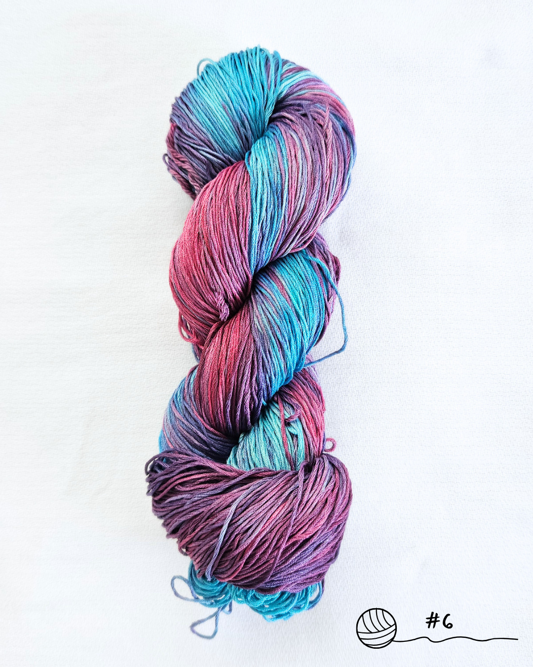 Aura - Hand Dyed Fingering Cotton