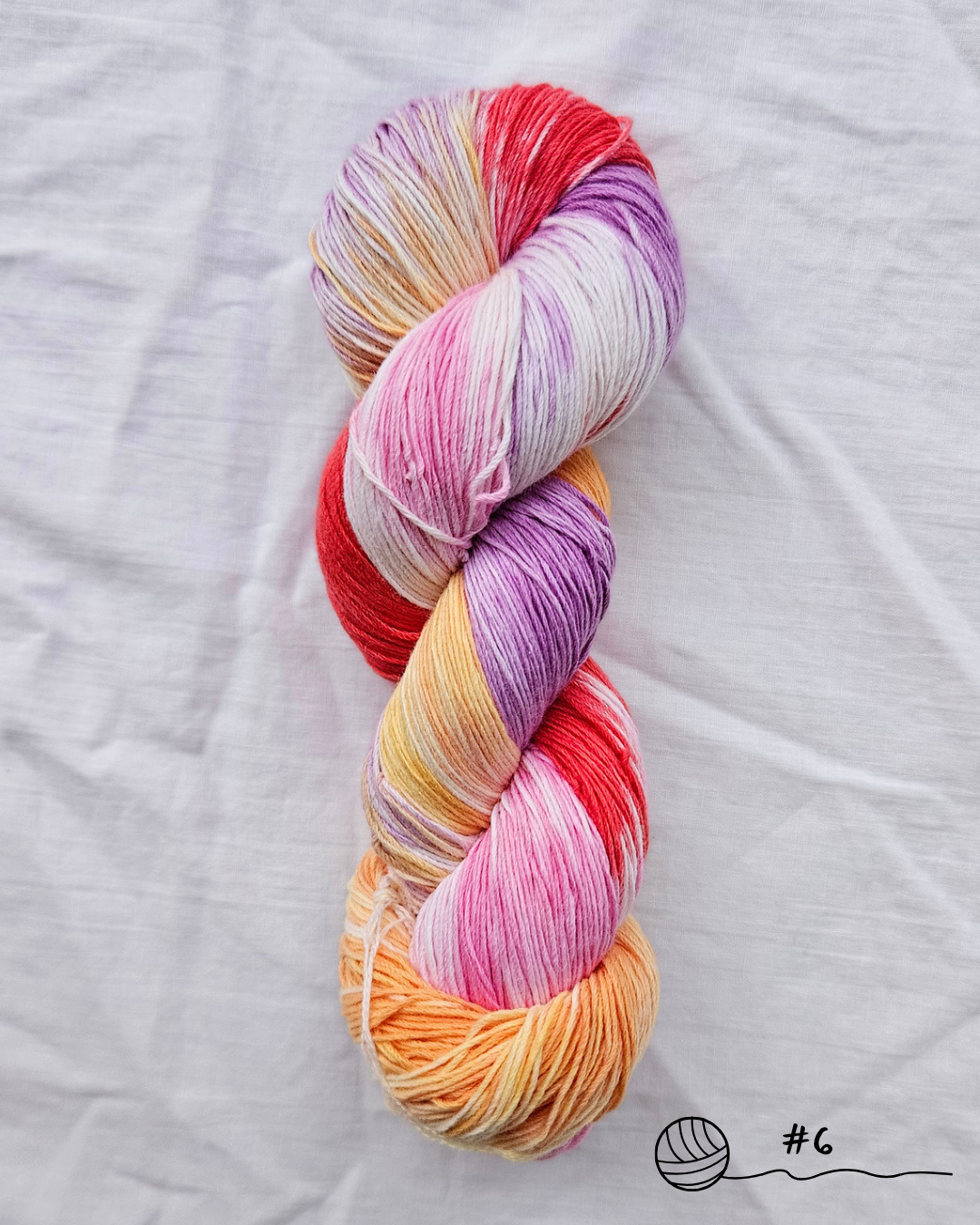 April - Hand Dyed Fingering Cotton