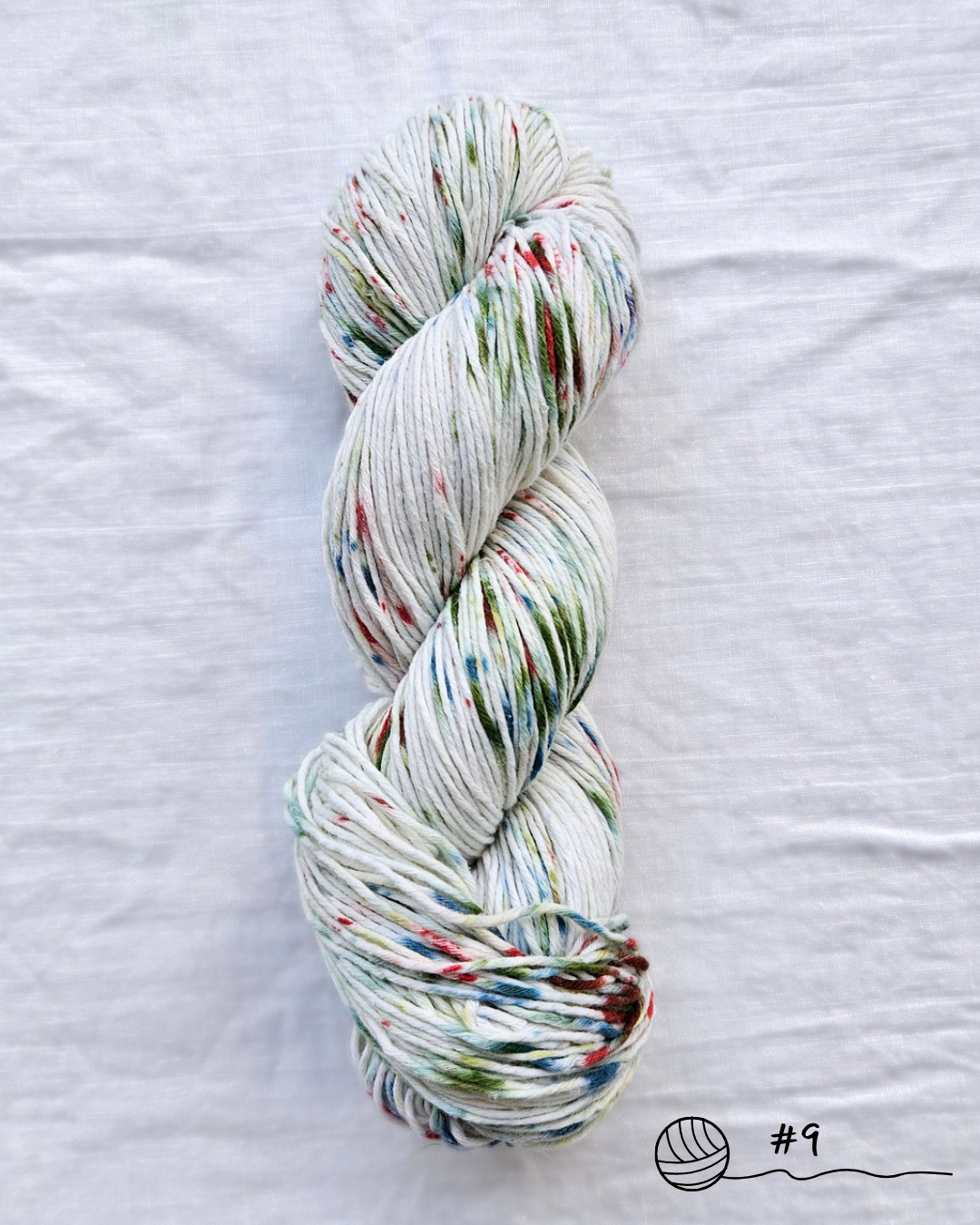 Salt - Hand Dyed Speckled Cotton Linen
