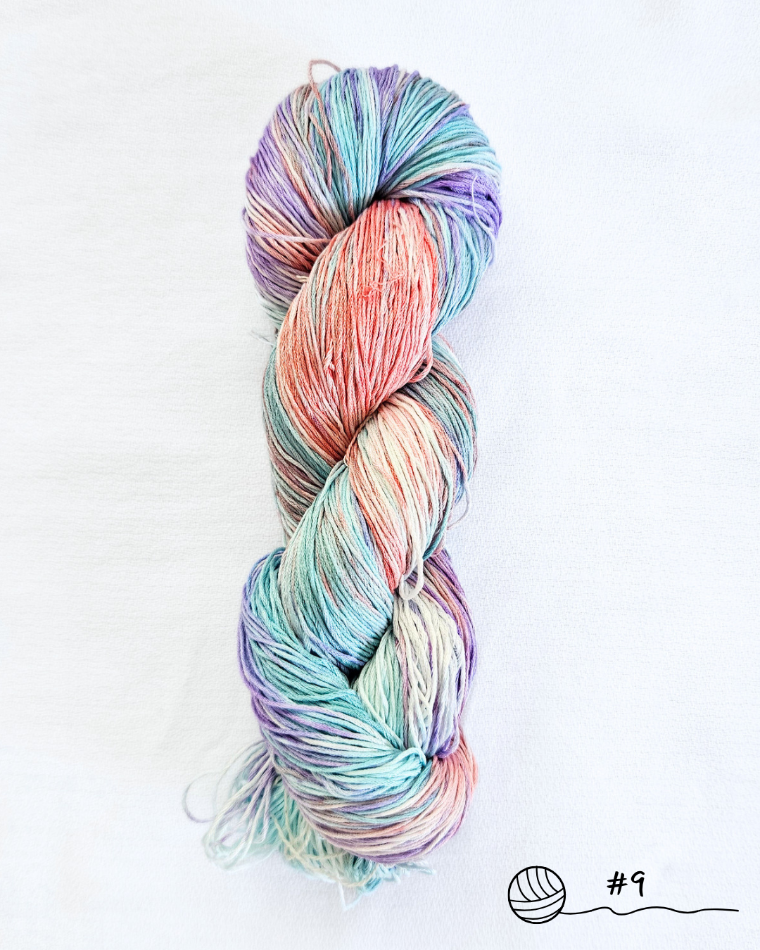 Aura - Hand Dyed Fingering Cotton